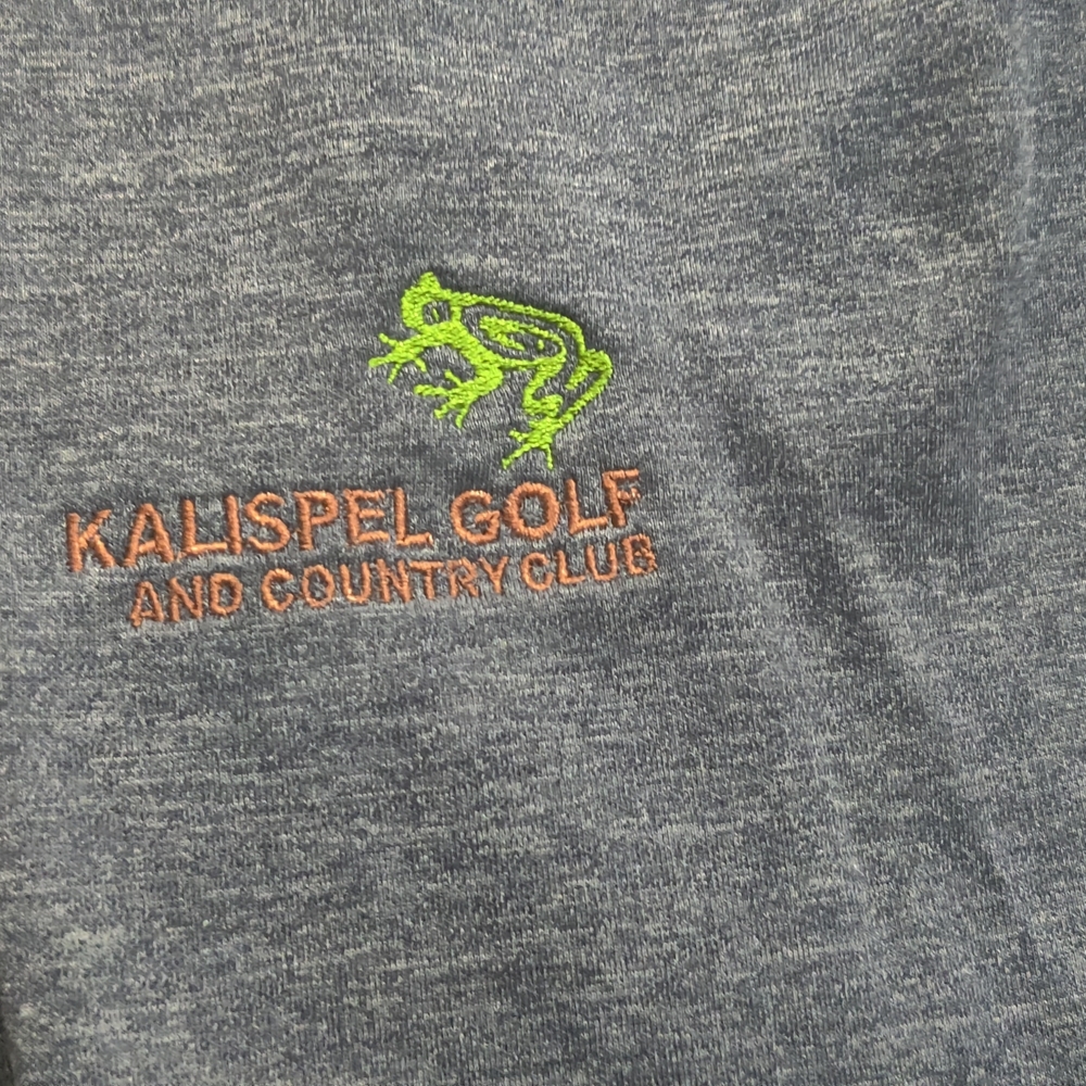 Adidas Gray and Black Quarter-Zip Country Club Golf Pullover - Picture 3 of 10